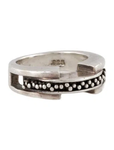 Pre-owned Michael Dawkins Band Ring In Multi