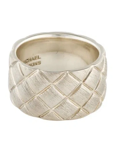 Pre-owned Michael Dawkins Band Ring In Multi