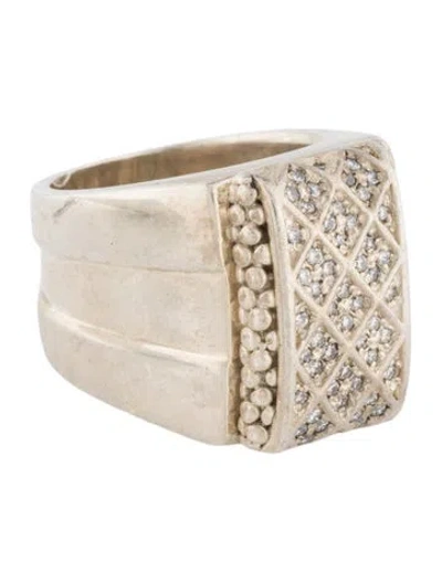Pre-owned Michael Dawkins Diamond Cocktail Ring In Multi