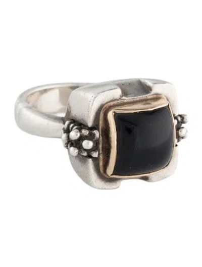 Pre-owned Michael Dawkins Onyx Cocktail Ring In Multi