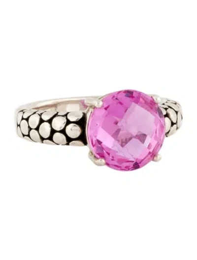 Pre-owned Michael Dawkins Synthetic Sapphire Cocktail Ring In Multi
