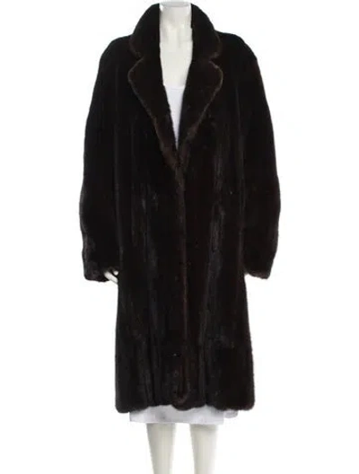 Pre-owned Michael Forrest Fur Fur Coat In Brown
