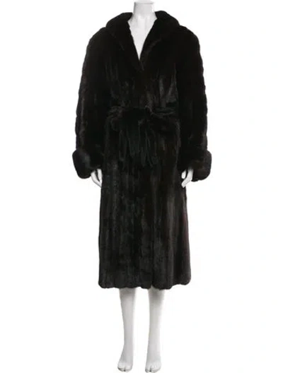 Pre-owned Michael Forrest Fur Fur Coat In Brown