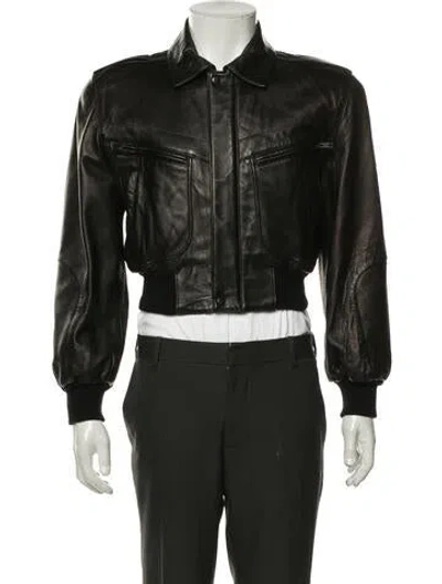 Pre-owned Michael Hoban North Beach Bomber Jacket In Black