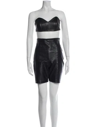 Pre-owned Michael Hoban North Beach Leather Set In Black