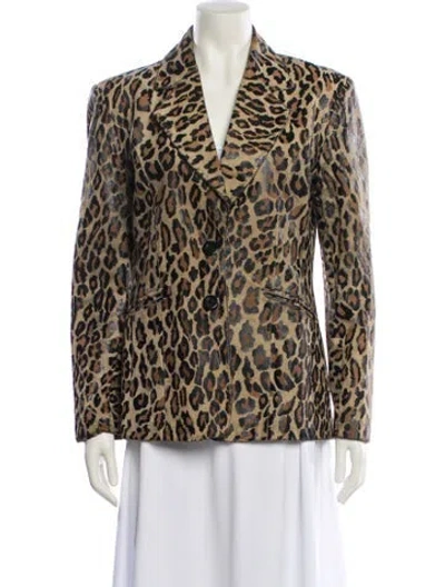 Pre-owned Michael Hoban North Beach Vintage 1990's Blazer In Brown