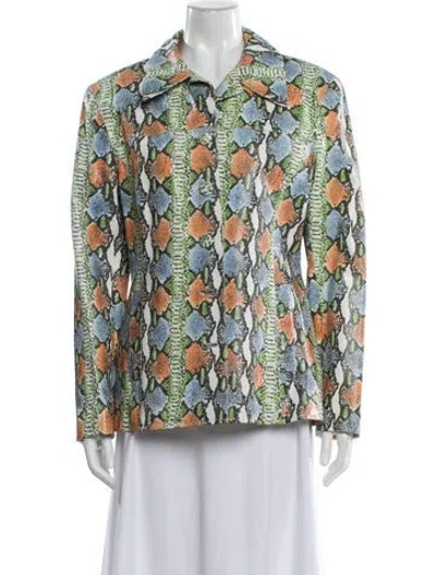 Pre-owned Michael Hoban North Beach Vintage 1990's Blazer In Multi