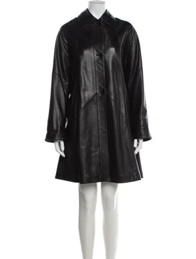 Pre-owned Michael Hoban North Beach Vintage 1990's Coat In Black