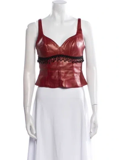 Pre-owned Michael Hoban North Beach Vintage 1990's Crop Top In Multi