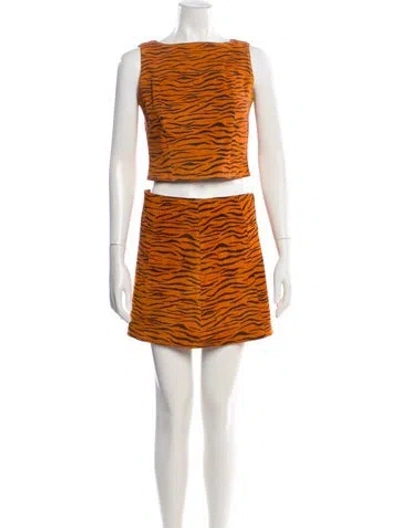 Pre-owned Michael Hoban North Beach Vintage 1990's Skirt Set In Multi