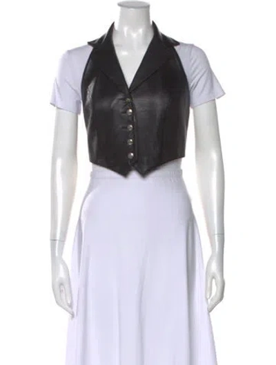 Pre-owned Michael Hoban North Beach Vintage 1990's Vest In Black