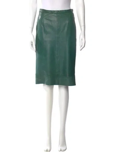 Pre-owned Michael Hoban North Beach Vintage Knee-length Skirt In Green