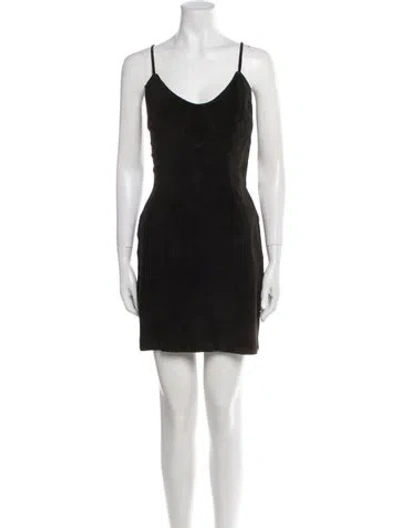 Pre-owned Michael Hoban North Beach Vintage Mini Dress In Black