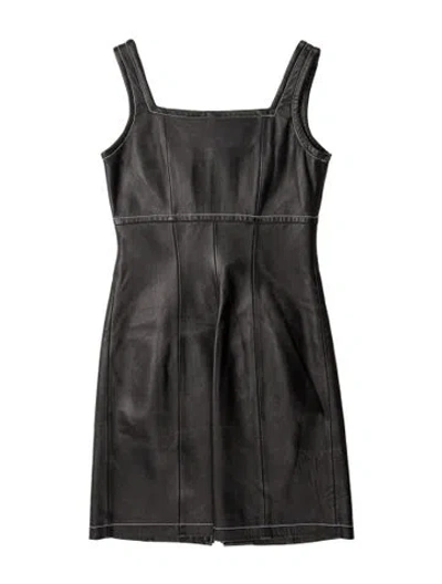 Pre-owned Michael Hoban North Beach Vintage Mini Dress In Black