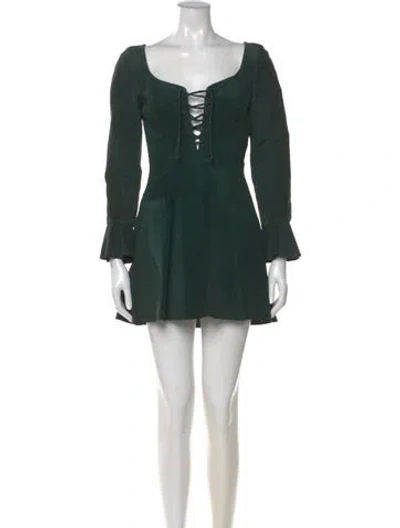 Pre-owned Michael Hoban North Beach Vintage Mini Dress In Green