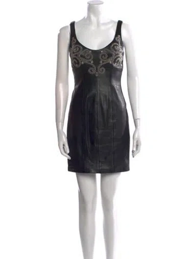 Pre-owned Michael Hoban North Beach Vintage Mini Dress In Multi