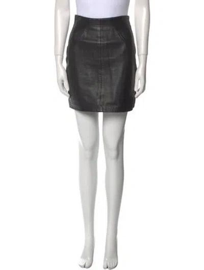 Pre-owned Michael Hoban North Beach Vintage Mini Skirt In Black