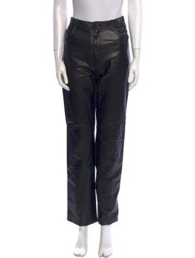 Pre-owned Michael Hoban North Beach Vintage Straight Leg Pants In Black