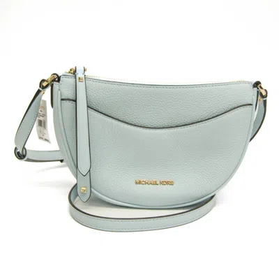 Pre-owned Michael Kors - Leather Shoulder Bag () In Blue