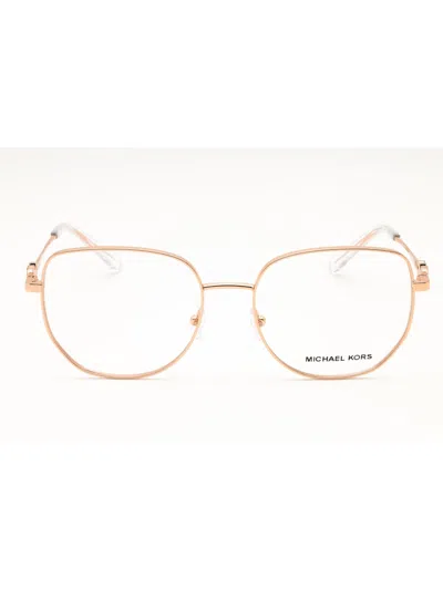 Michael Kors 0mk3062 Eyeglasses In Rose Gold/clear Demo Lens