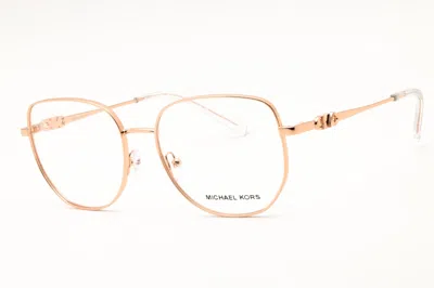 Michael Kors 0mk3062 Round Metal Frame Eyeglasses In Rose Gold