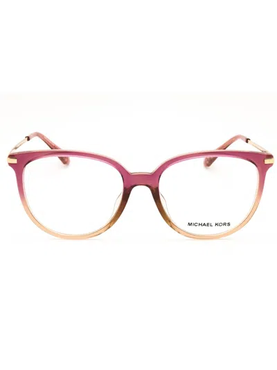 Michael Kors 0mk4106u Eyeglasses In Dusty Rose Light Brown/clear Demo Lens