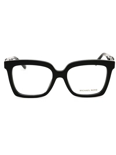 Michael Kors 0mk4119u Eyeglasses In Black/clear Demo Lens