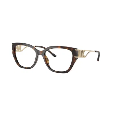 Michael Kors 0mk4140u Bold Cat-eye Tortoiseshell Sunglasses With Iconic Design In Pink