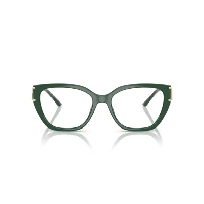 Michael Kors 0mk4140u Oversized Square Frame Sunglasses With Gold Accents In Green