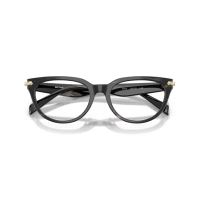 Michael Kors 0mk4168d Classic Rounded Frame Eyeglasses With Gold-tone Accents In Gray