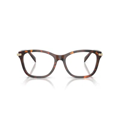 Michael Kors 0mk4175d Classic Tortoiseshell Acetate Eyeglasses With Gold Accents In Red