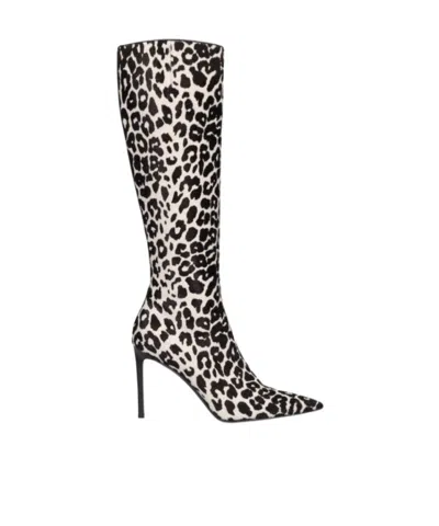 Michael Kors 100mm Tatjana Printed Leather Boots In Multi