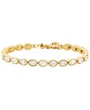 Michael Kors Precious Metal-plated Cubic Zirconia Tennis Bracelet In Gold
