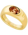 Michael Kors 14k Gold-plated Brass Oval Stone Ring