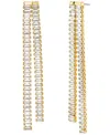 Michael Kors 14k Gold-plated Brass Statement Linear Earrings In Gold