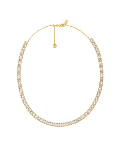 Michael Kors 14k Gold-plated Brass Tennis Necklace