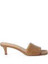 Michael Kors 20mm Merriam Mules In Brown