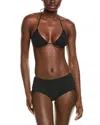 Michael Kors 2pc Triangle Bikini Set In Black