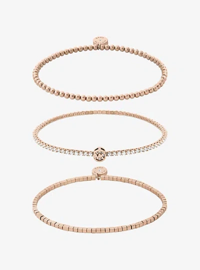 Michael Kors 3-piece Bracelet Gift Set In Gold