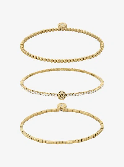 Michael Kors 3-piece Bracelet Gift Set In Gold