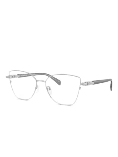 Michael Kors 3090 Vista Geometric-frame Glasses In Silver
