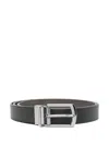 Michael Kors 31mm Ctfr Dress Belt In Black