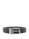 Michael Kors 31mm Ctfr Dress Belt In Black