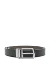 Michael Kors 31mm Ctfr Dress Belt In Gray