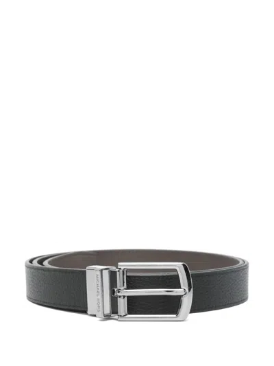 Michael Kors 31mm Ctfr Dress Belt In Gray