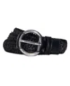 Michael Kors 32mm Woven Raffia Belt