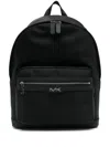 Michael Kors Malone Pebble Solid-color Backpack In Black  