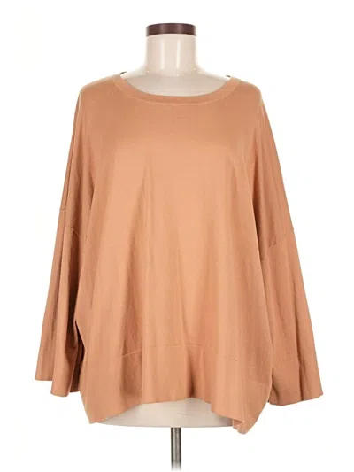 Pre-owned Michael Kors 3/4 Sleeve T-shirt In Brown