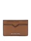 Michael Kors Hudson Notched Cardcase Accessories In Brown