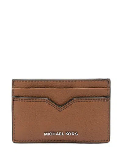 MICHAEL KORS HUDSON NOTCHED CARDCASE,39F4LHDD0L 095 230 LUGGAGE